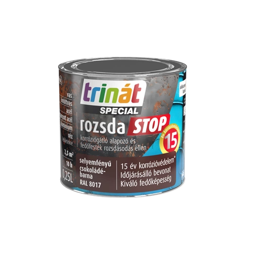 Trinát Rozsdastop selyemfényű RAL8017 CSOKOLÁDÉBARNA 250ml Trinát Rozsdastop selyemfényű RAL8017 CSOKOLÁDÉBARNA 250ml