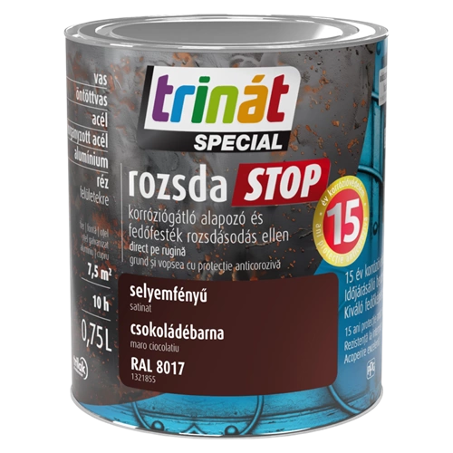 Trinát Rozsdastop selyemfényű RAL8017 CSOKOLÁDÉBARNA 750ml Trinát Rozsdastop selyemfényű RAL8017 CSOKOLÁDÉBARNA 750ml