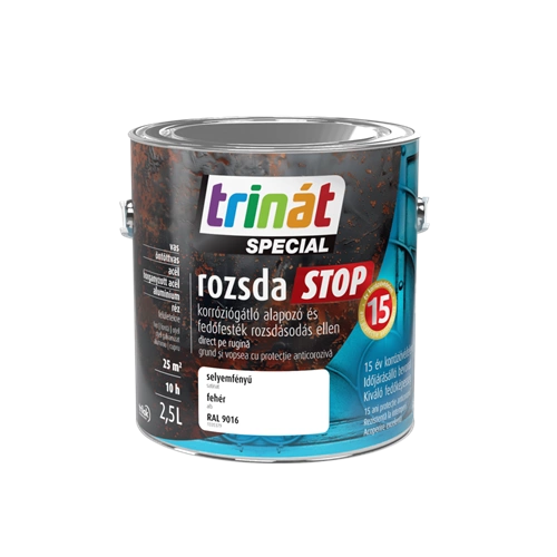 Trinát Rozsdastop selyemfényű RAL9016 FEHÉR 2,5L Trinát Rozsdastop selyemfényű RAL9016 FEHÉR 2,5L