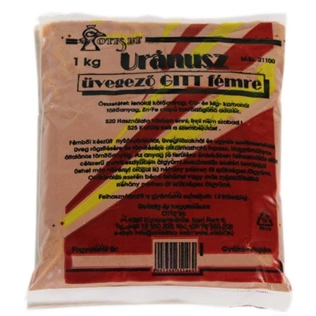 Uránusz üvegező gitt fémre 1kg Uránusz üvegező gitt fémre 1kg
