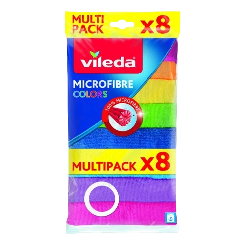 VILEDA Color 8 színű mikroszálas törlőkendő  8db