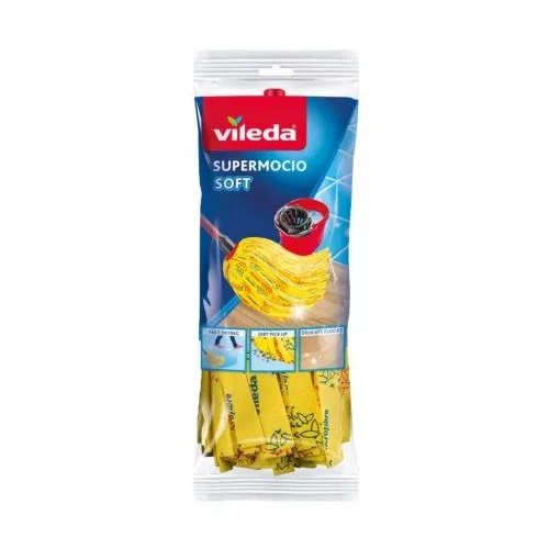 VILEDA Soft gyorsfelmosó utántöltő 30% mikroszállal (sárga)