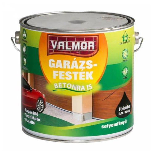 Valmor garázsfesték RAL9005 FEKETE 2,5L