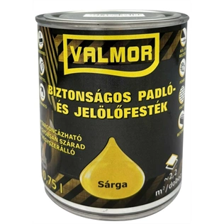 Valmor biztonságos padló- és jelölőfesték SÁRGA 750ml