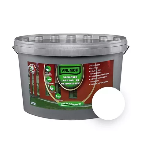 Valmor szemcsés lábazat- és betonfesték FEHÉR 4L