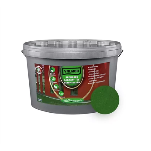 Valmor szemcsés lábazat- és betonfesték ZÖLD 4L Valmor szemcsés lábazat- és betonfesték ZÖLD 4L