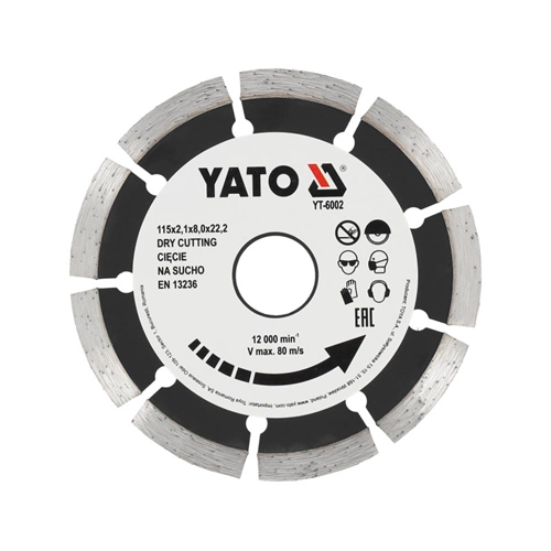 YATO Gyémánt vágókorong 115 x 2,1 x 8,0 x 22,2 mm szegmentált
