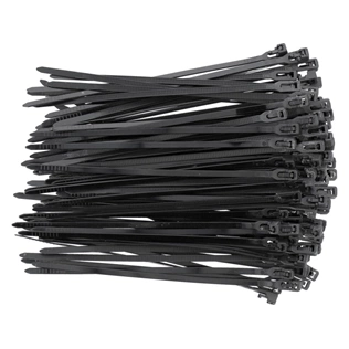 YATO Kioldható kábelkötegelő 3,6 x 150 mm fekete (100 db)